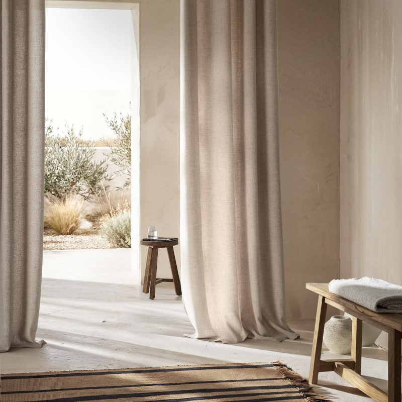 Κουρτίνα (140x280) Με Τρουκς Gofis Home Magna Beige 495/06 SS2026