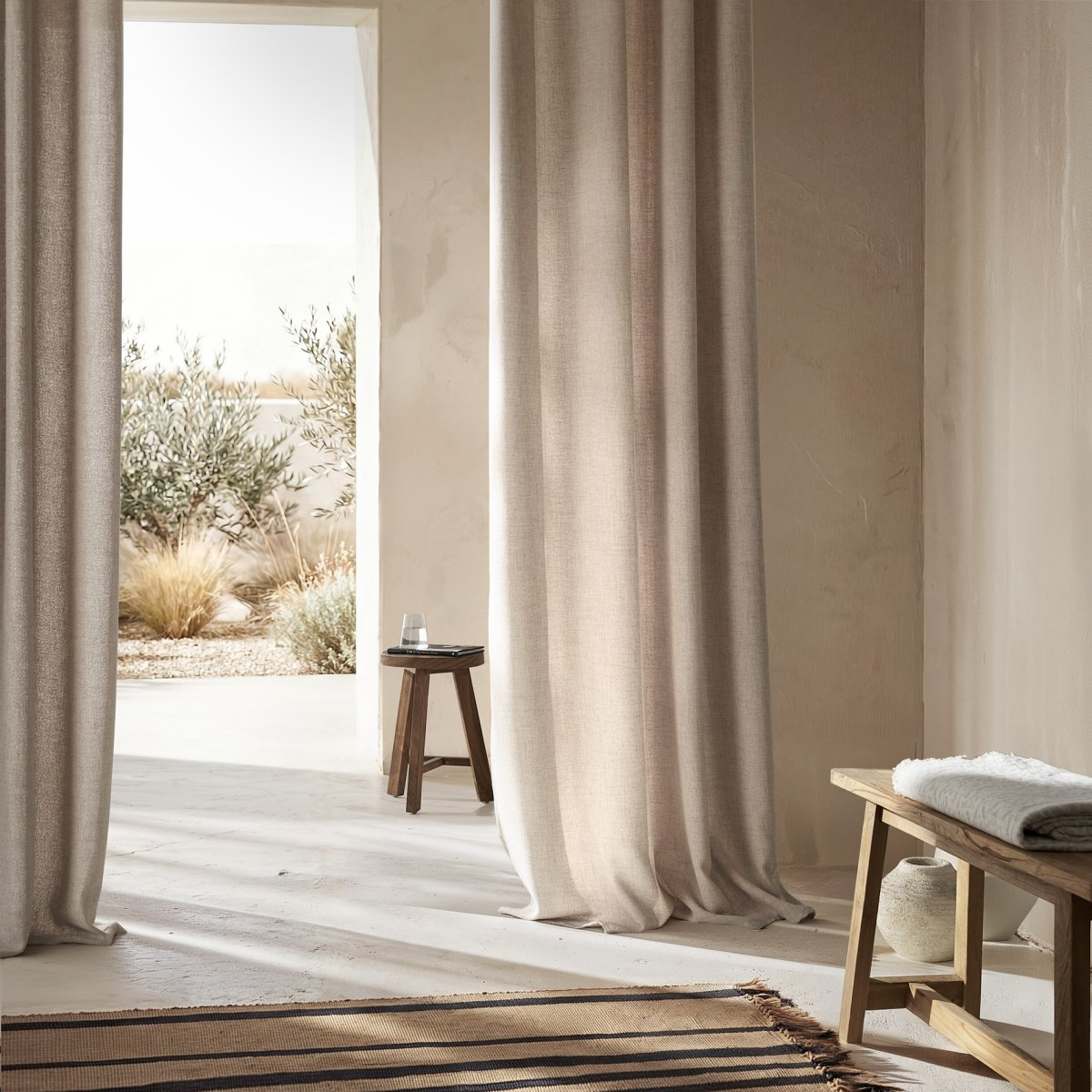 Κουρτίνα (140x280) Με Τρουκς Gofis Home Magna Beige 495/06 SS2026