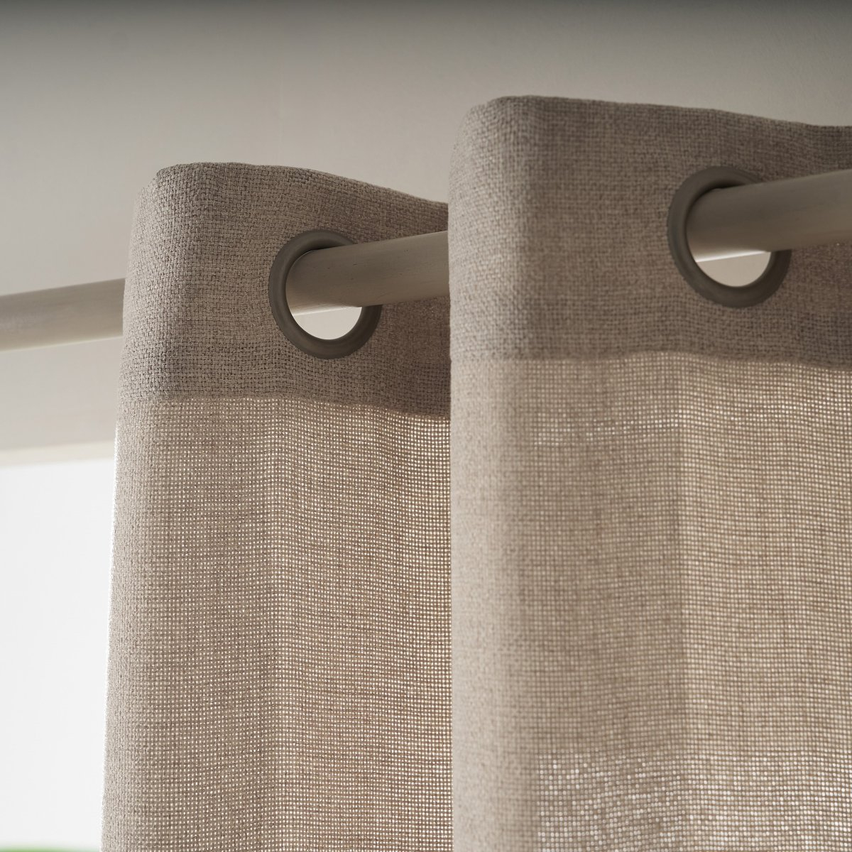 Κουρτίνα (140X280) με Τρουκς Gofis Home Magna Beige 495 06 Ss2026 Κουρτίνες Σαλονιού Spitishop