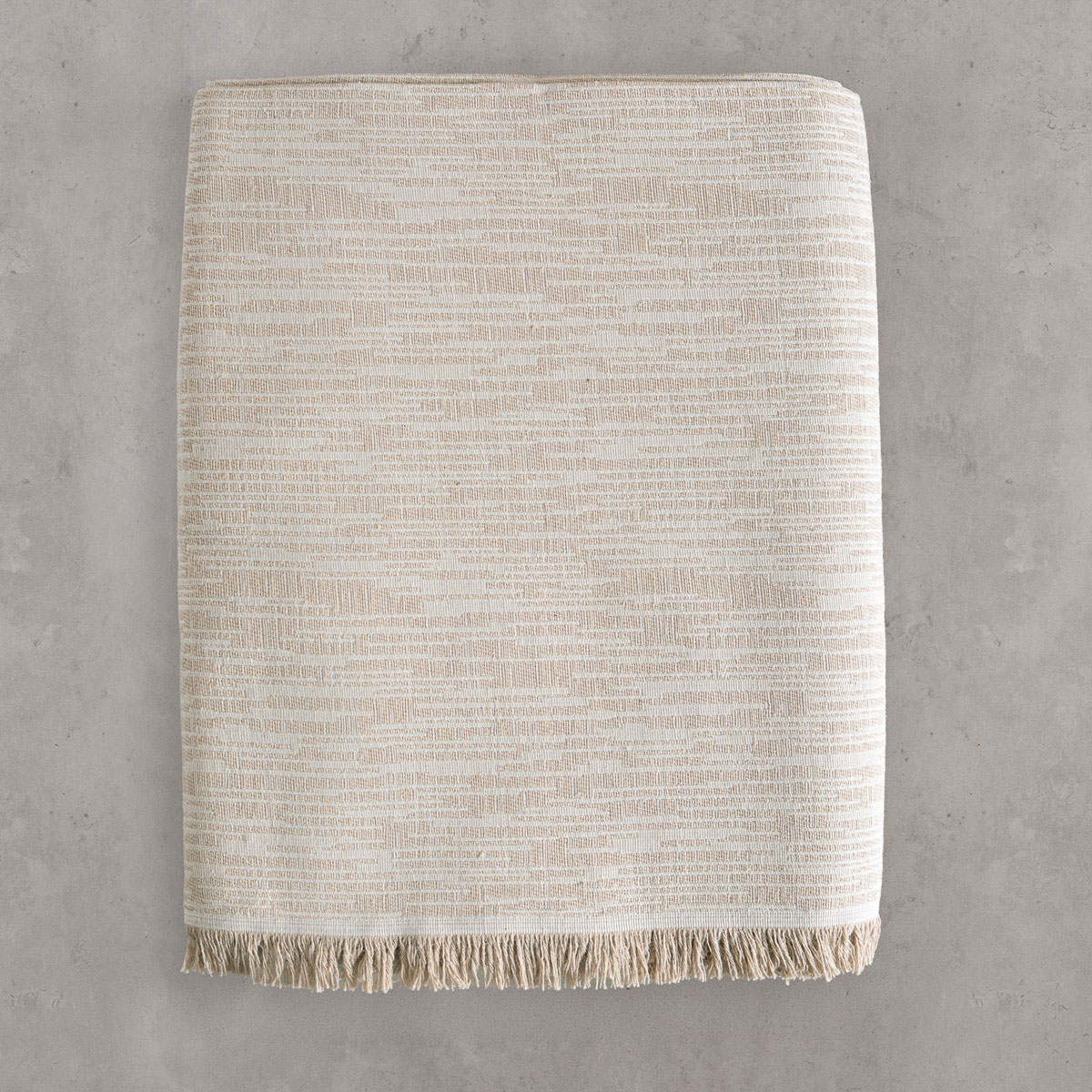 Ριχτάρι Καναπέ Τριθέσιου (180X280) Rythmos Atticus Beige Home Λευκά Είδη Σαλονιού Ριχτάρια Spitishop