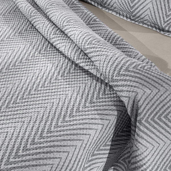 Κουβερλί King Size (250x240) + Διακοσμητική Μαξιλαροθήκη Guy Laroche Vera Smoke