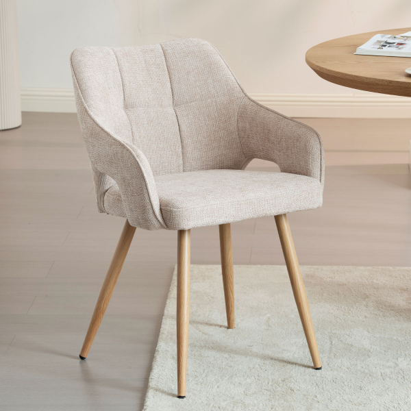 Καρέκλα Τραπεζαρίας (60.5x55x83) Spitishop Alexa Beige