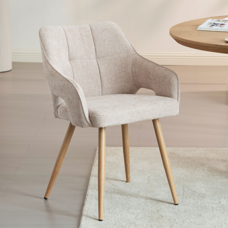 Καρέκλα Τραπεζαρίας (60.5x55x83) Spitishop Alexa Beige