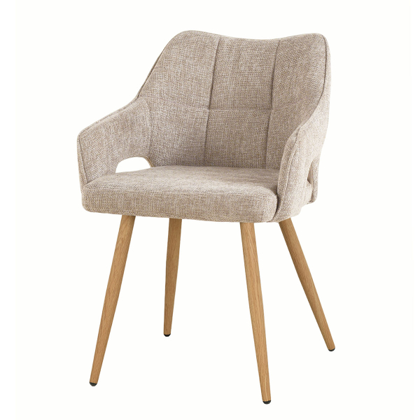 Καρέκλα Τραπεζαρίας (60.5x55x83) Spitishop Alexa Beige
