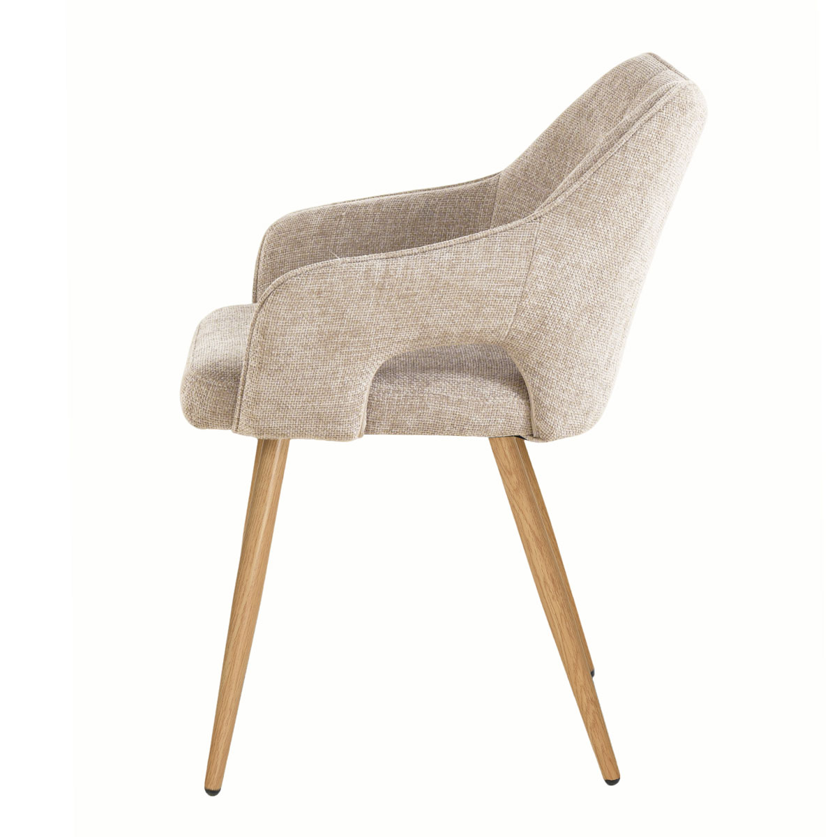 Καρέκλα Τραπεζαρίας (60 5X55X83) Spitishop Alexa Beige Home Έπιπλα Κουζίνας & Καρέκλες Spitishop