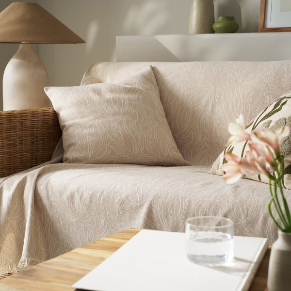 Ριχτάρι Πολυθρόνας 2 Όψεων (180x180) Gofis Home Delia Sesame Beige 563/06