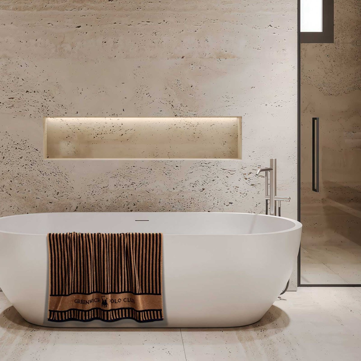 Πετσέτα Προσώπου (50X90) Greenwich Polo Club Loft 4142 550Gsm Home Λευκά Είδη Μπάνιου Πετσέτες Spitishop