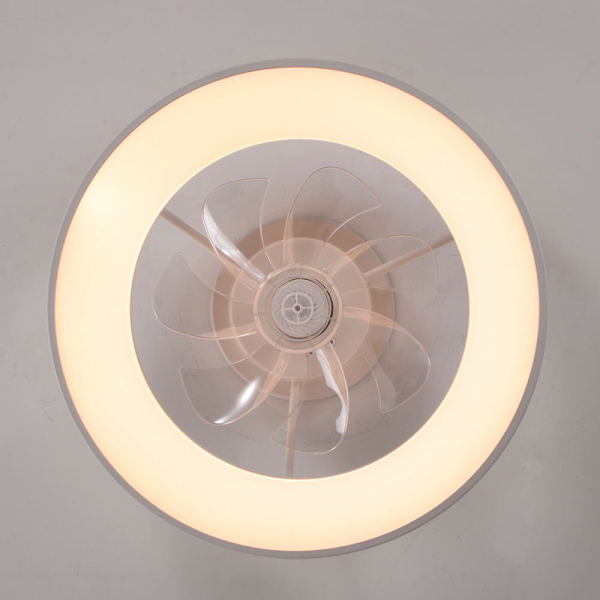 Ανεμιστήρας Οροφής Με Φως Led & Τηλεχειριστήριο 30εκ. Aca FAN6687WH White