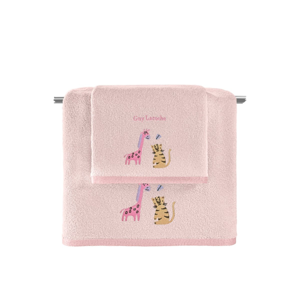 Παιδικές Πετσέτες (Σετ 2τμχ) Guy Laroche Jungle Pink