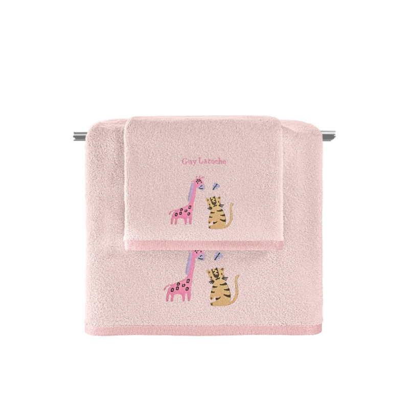 Παιδικές Πετσέτες (Σετ 2τμχ) Guy Laroche Jungle Pink