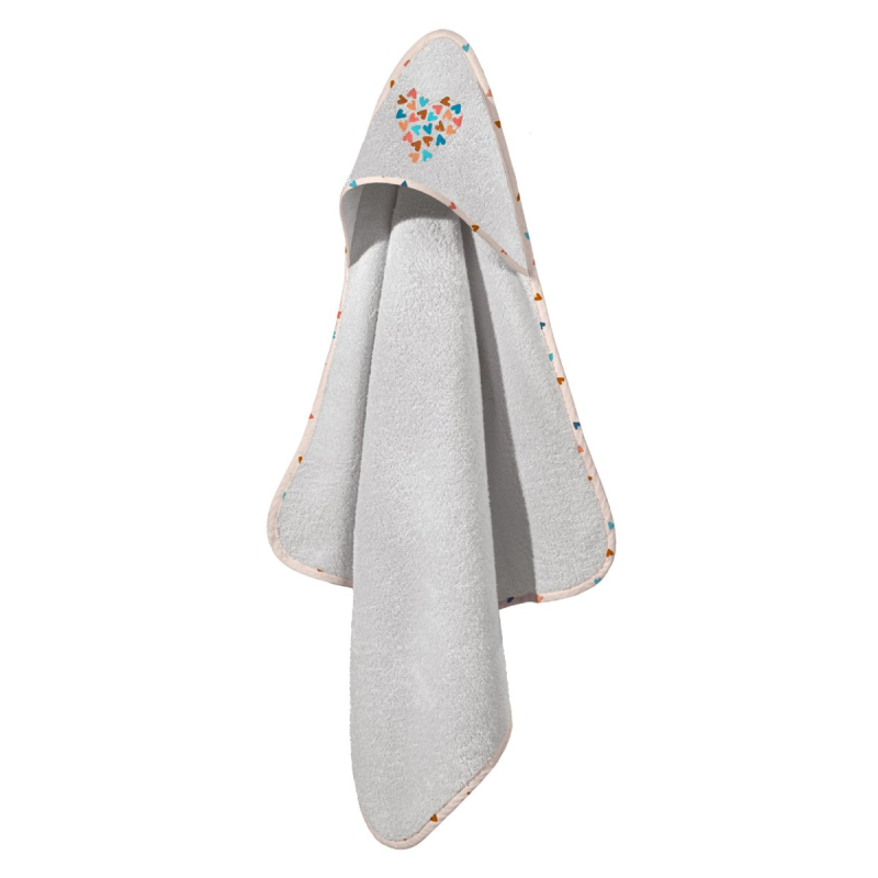 Βρεφική Κάπα (75x75) Guy Laroche Amore Salmon - Silver