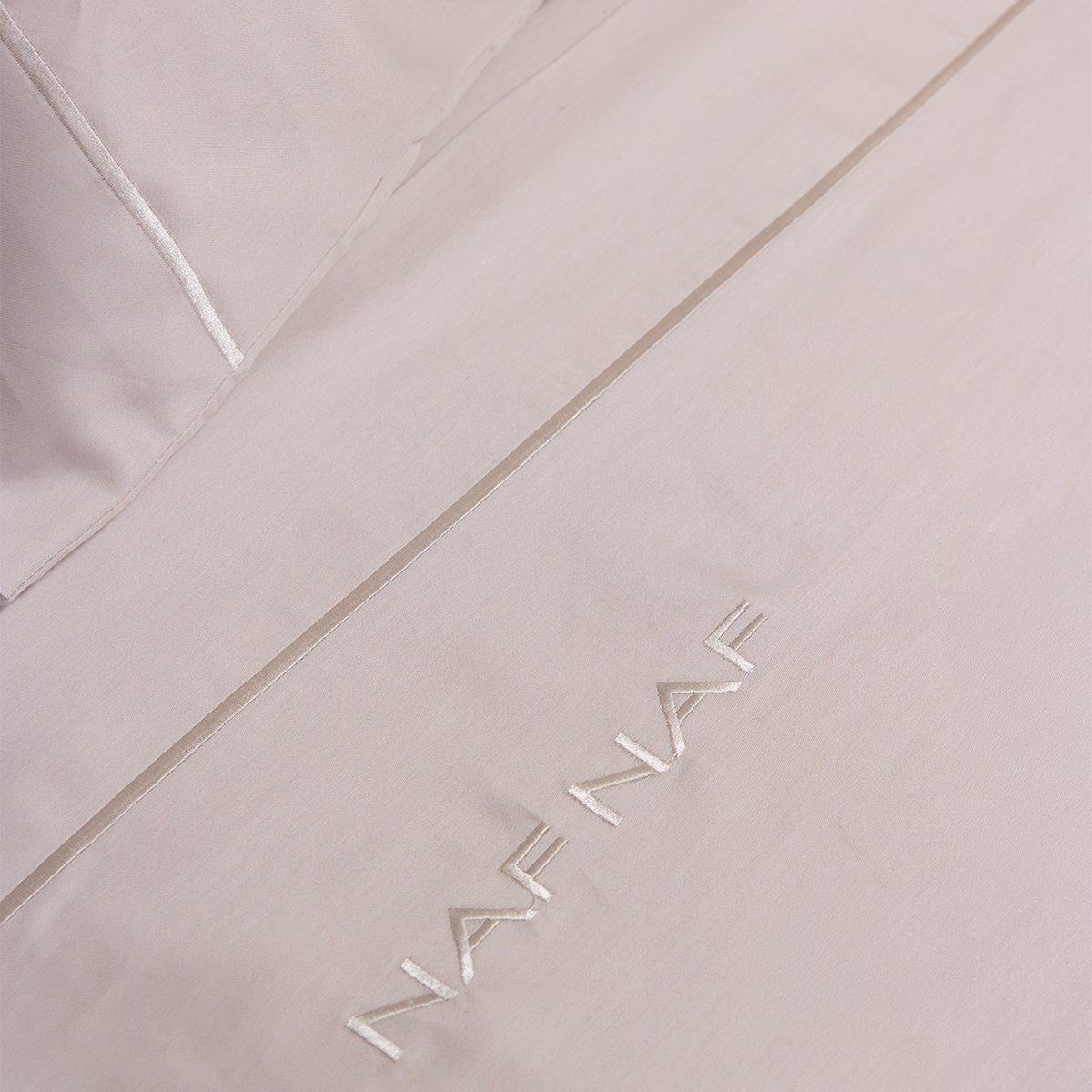 Σεντόνια Μονά (Σετ) Naf-Naf Unique Light Grey Home Λευκά Είδη Κρεβατοκάμαρας Spitishop
