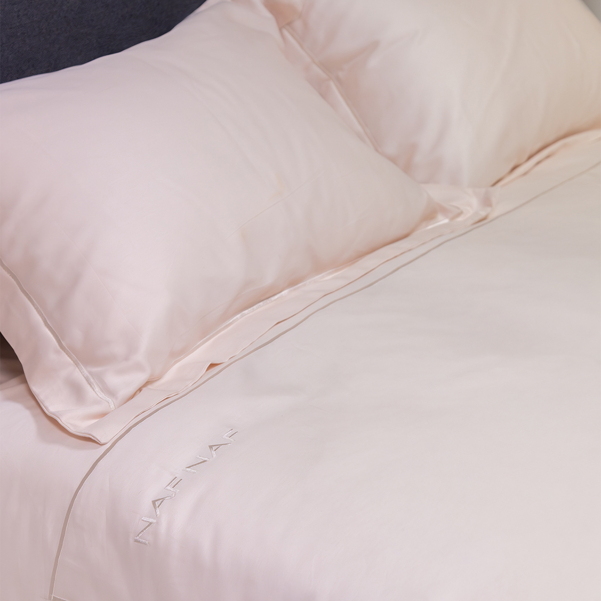 Παπλωματοθήκη Υπέρδιπλη (Σετ 225X245) Naf-Naf Unique Light Beige Home Λευκά Είδη Κρεβατοκάμαρας Παπλωματοθήκες Υπέρδιπλες King Size Spitishop