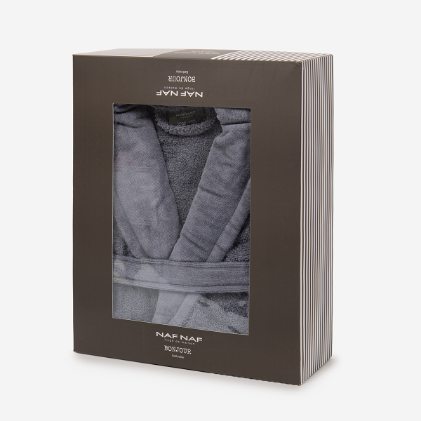 Μπουρνούζι Naf-Naf Bonjour Dark Grey