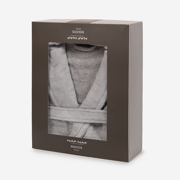 Μπουρνούζι Naf-Naf Bonjour Light Grey