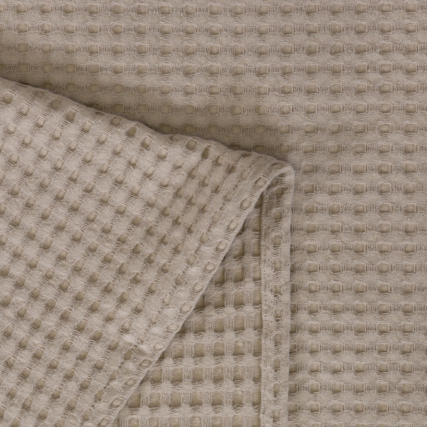 Κουβέρτα Πικέ Υπέρδιπλη (230x240) Naf-Naf Waffle Beige