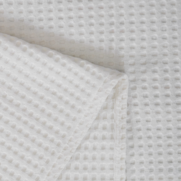 Κουβέρτα Πικέ Μονή (170x240) Naf-Naf Waffle White