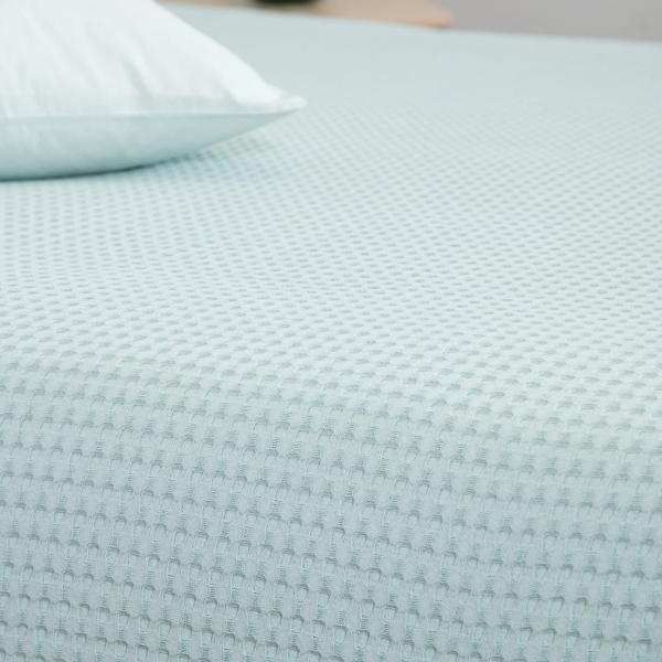 Κουβέρτα Πικέ Μονή (170x240) Naf-Naf Waffle Mint