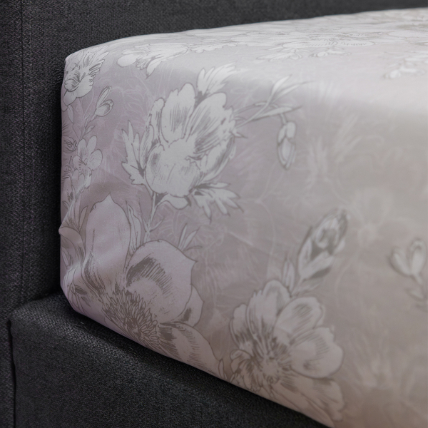 Σεντόνια Υπέρδιπλα (Σετ) Naf-Naf Diamond 253 Pearl Grey