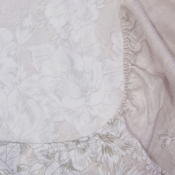 Σεντόνια Υπέρδιπλα (Σετ) Naf-Naf Diamond 253 Pearl Grey