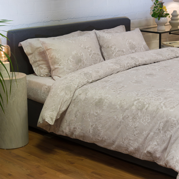 Παπλωματοθήκη Μονή (Σετ 165x245) 2 Όψεων Naf-Naf Diamond 253 Pearl Grey