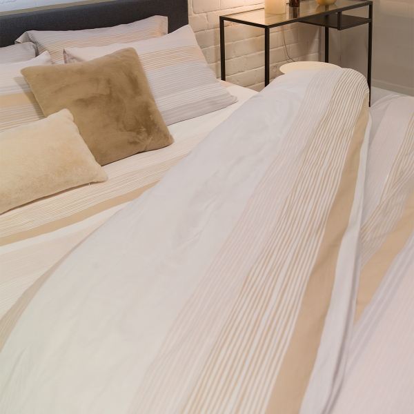 Παπλωματοθήκη Μονή (Σετ 165x245) 2 Όψεων Naf-Naf Diamond 254 Opal Beige