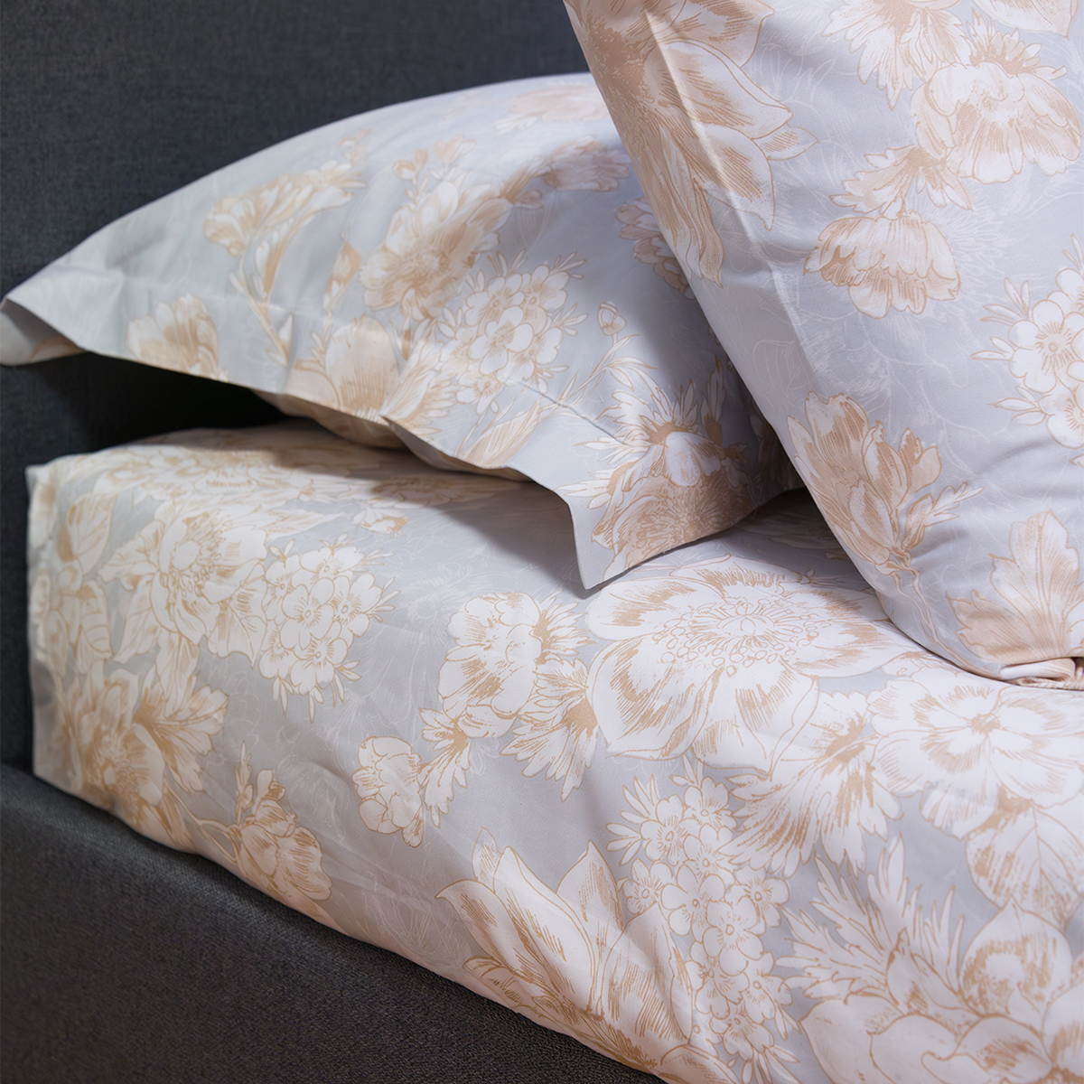 Σεντόνια King Size (Σετ) Naf-Naf Diamond 253 Pearl Sky Home Λευκά Είδη Κρεβατοκάμαρας Spitishop