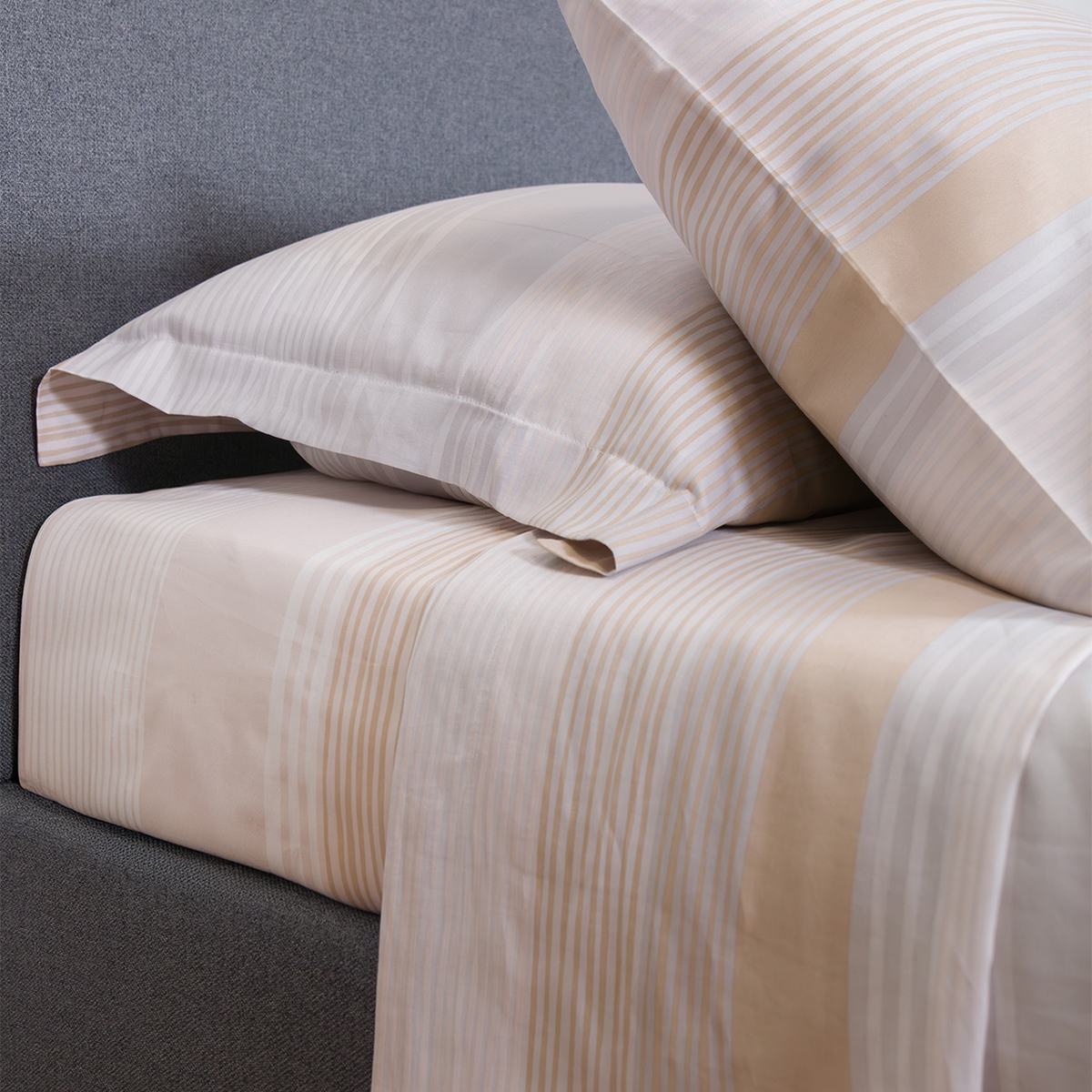 Σεντόνια King Size (Σετ) Naf-Naf Diamond 254 Opal Beige Home Λευκά Είδη Κρεβατοκάμαρας Spitishop