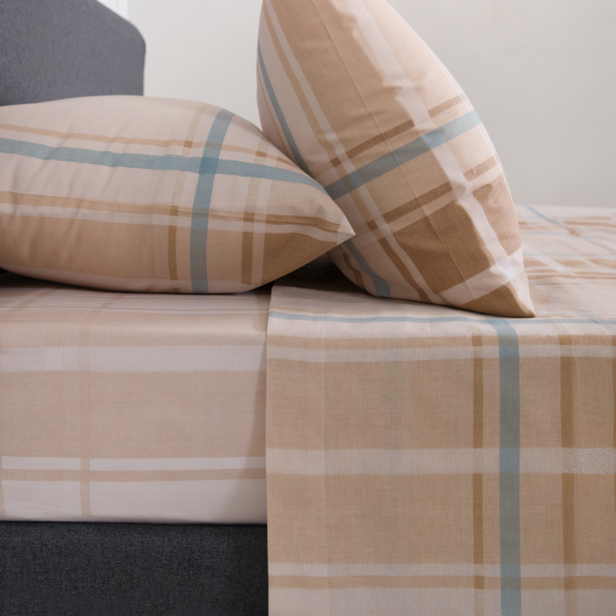 Σεντόνια Υπέρδιπλα (Σετ) Naf-Naf Summit 153 Andes Beige Home Λευκά Είδη Κρεβατοκάμαρας Spitishop