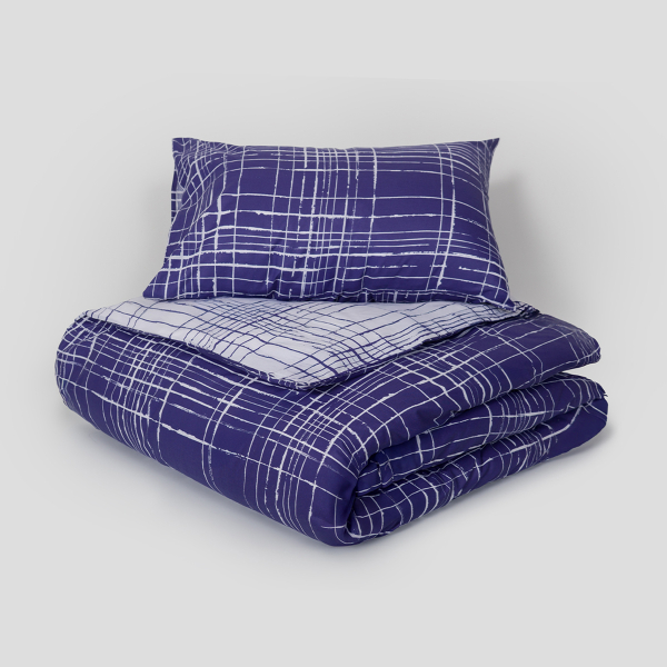 Παπλωματοθήκη Υπέρδιπλη (Σετ 225x245) 2 Όψεων Naf-Naf Summit 152 Pacific Blue