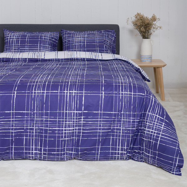 Παπλωματοθήκη Μονή (Σετ 165x245) 2 Όψεων Naf-Naf Summit 152 Pacific Blue