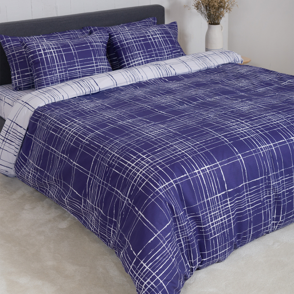 Παπλωματοθήκη Μονή (Σετ 165x245) 2 Όψεων Naf-Naf Summit 152 Pacific Blue