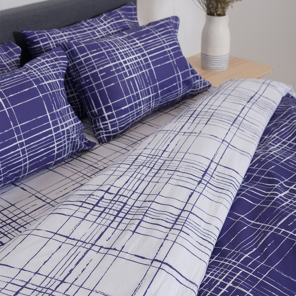 Παπλωματοθήκη Μονή (Σετ 165x245) 2 Όψεων Naf-Naf Summit 152 Pacific Blue