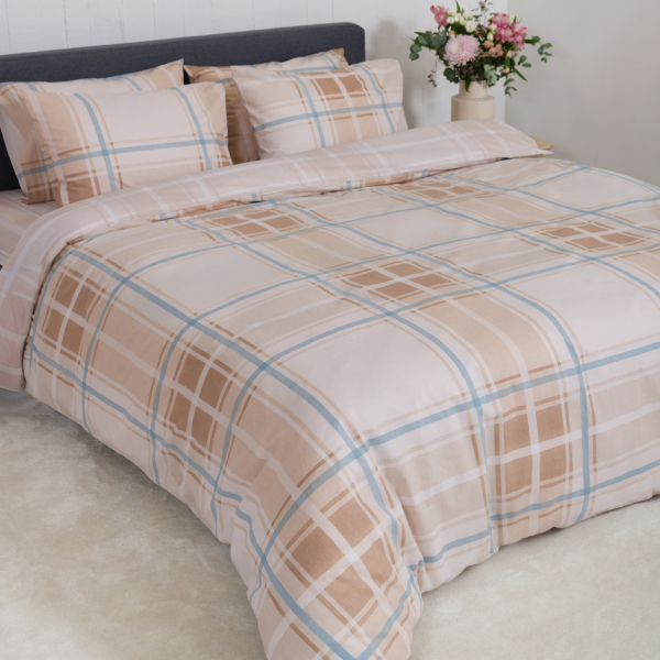 Παπλωματοθήκη Μονή (Σετ 165x245) 2 Όψεων Naf-Naf Summit 153 Andes Beige