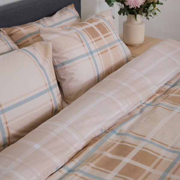 Παπλωματοθήκη Μονή (Σετ 165x245) 2 Όψεων Naf-Naf Summit 153 Andes Beige