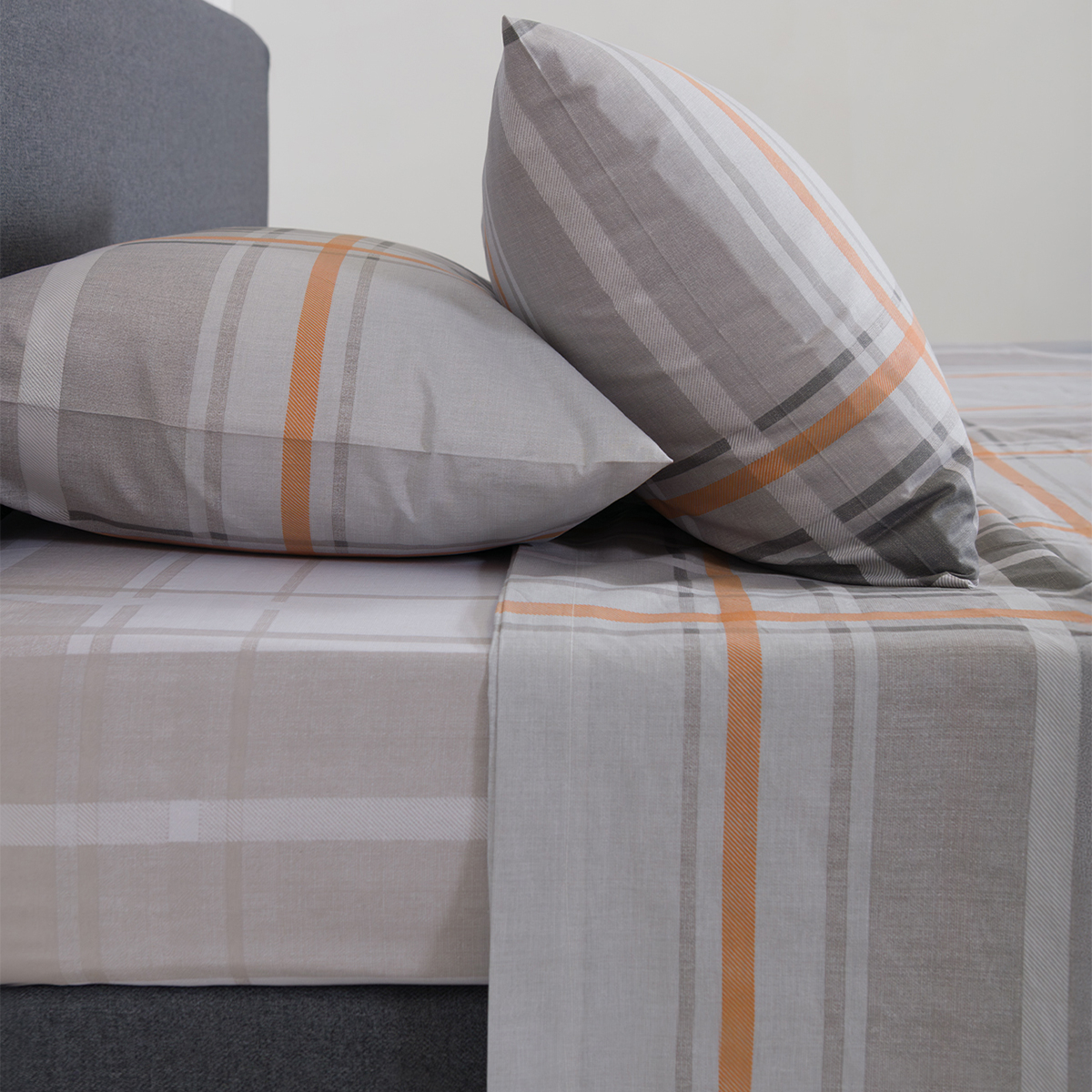 Σεντόνια King Size (Σετ) Naf-Naf Summit 153 Andes Orange Home Λευκά Είδη Κρεβατοκάμαρας Spitishop