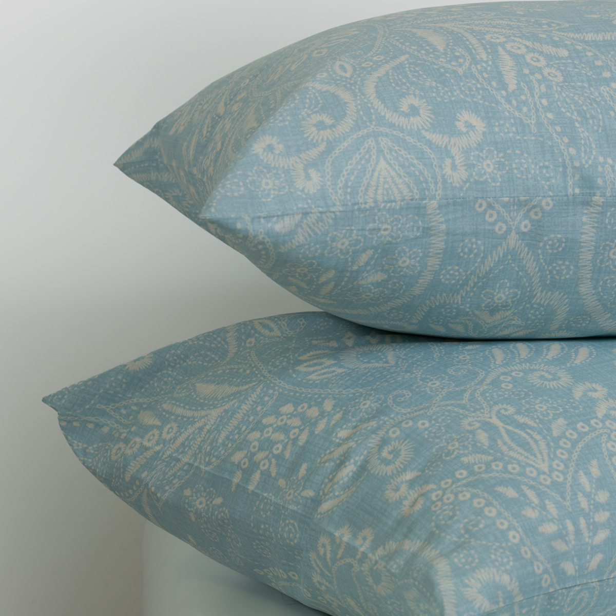 Ζεύγος Μαξιλαροθήκες (50X70) Naf-Naf Summit 156 Atlantic Teal Home Λευκά Είδη Κρεβατοκάμαρας Ύπνου Spitishop