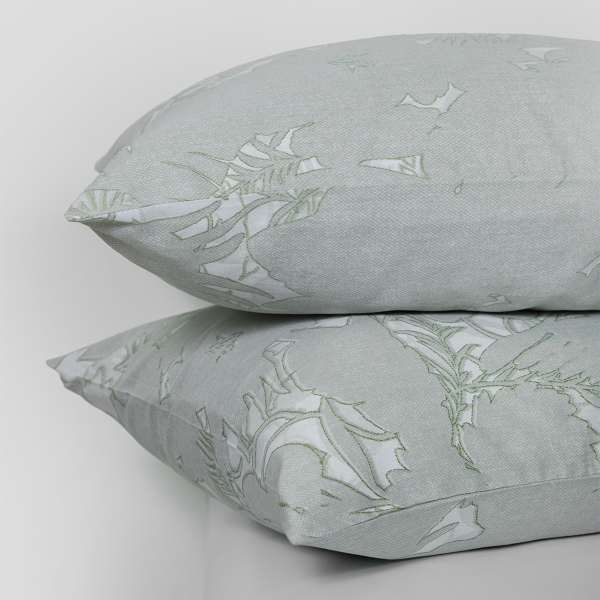 Ζεύγος Μαξιλαροθήκες (50x70) Naf-Naf Diamond 252 Amethyst Green