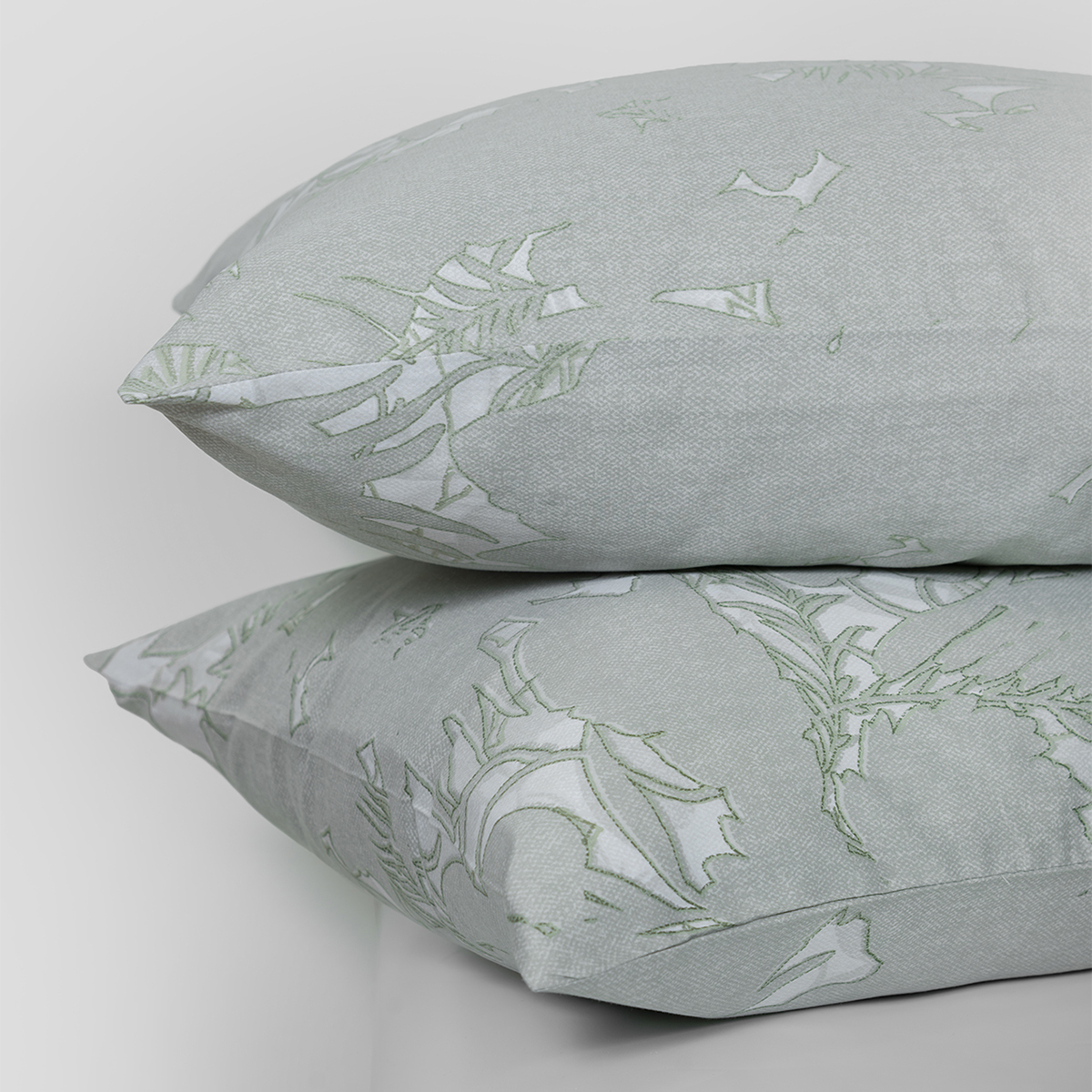 Ζεύγος Μαξιλαροθήκες (50X70) Naf-Naf Diamond 252 Amethyst Green Home Λευκά Είδη Κρεβατοκάμαρας Ύπνου Spitishop