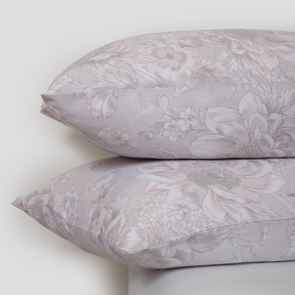 Ζεύγος Μαξιλαροθήκες (50x70) Naf-Naf Diamond 253 Pearl Grey