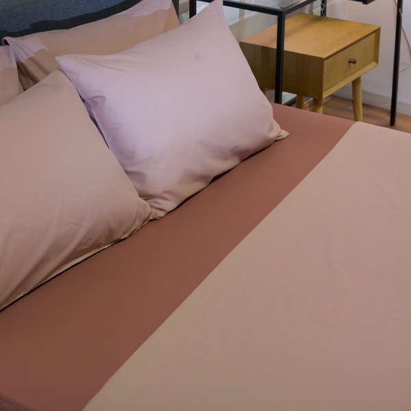 Σεντόνια Υπέρδιπλα (Σετ) Naf-Naf Hue Taupe - Amber