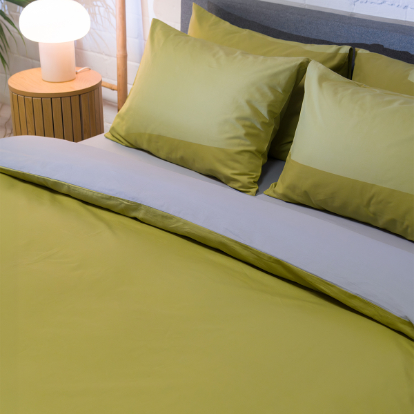 Παπλωματοθήκη Υπέρδιπλη (Σετ 225x245) 2 Όψεων Naf-Naf Hue Willow - Ghost Grey