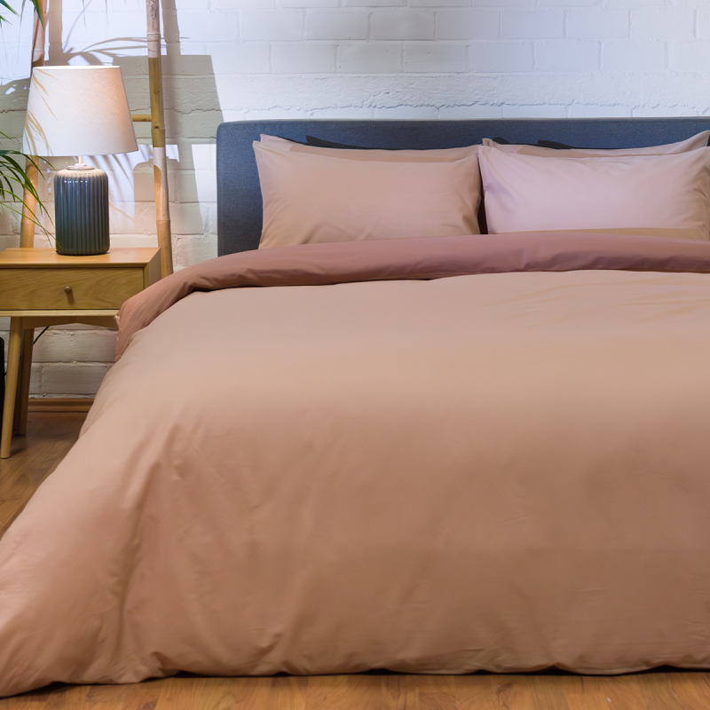 Παπλωματοθήκη Μονή (Σετ 165x245) 2 Όψεων Naf-Naf Hue Taupe - Amber