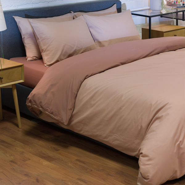 Παπλωματοθήκη Μονή (Σετ 165x245) 2 Όψεων Naf-Naf Hue Taupe - Amber