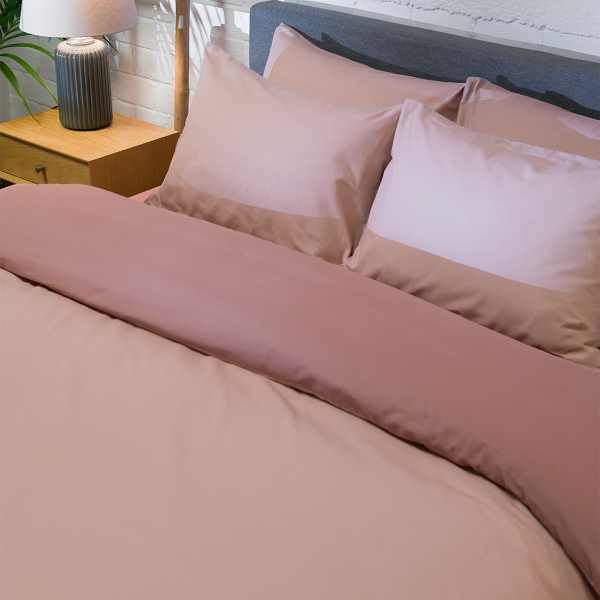 Παπλωματοθήκη Μονή (Σετ 165x245) 2 Όψεων Naf-Naf Hue Taupe - Amber