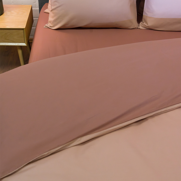 Παπλωματοθήκη Μονή (Σετ 165x245) 2 Όψεων Naf-Naf Hue Taupe - Amber