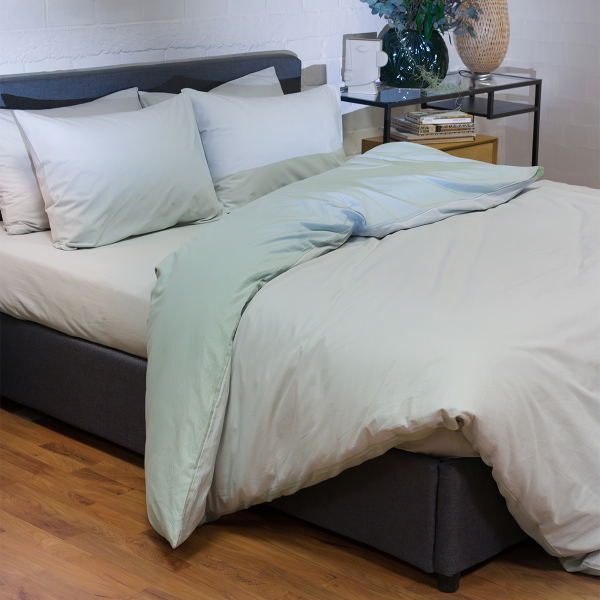 Παπλωματοθήκη Μονή (Σετ 165x245) 2 Όψεων Naf-Naf Hue Grey Violet - Ghost Grey