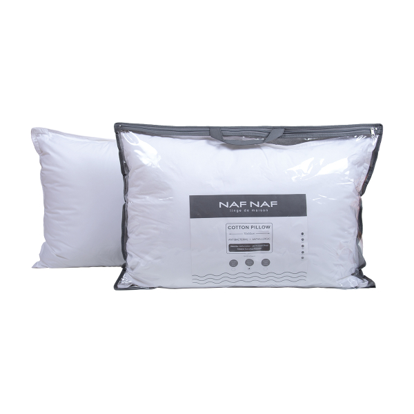 Μαξιλάρι Ύπνου Μέτριο (50x70) Naf-Naf Cotton Hollowfiber 3D