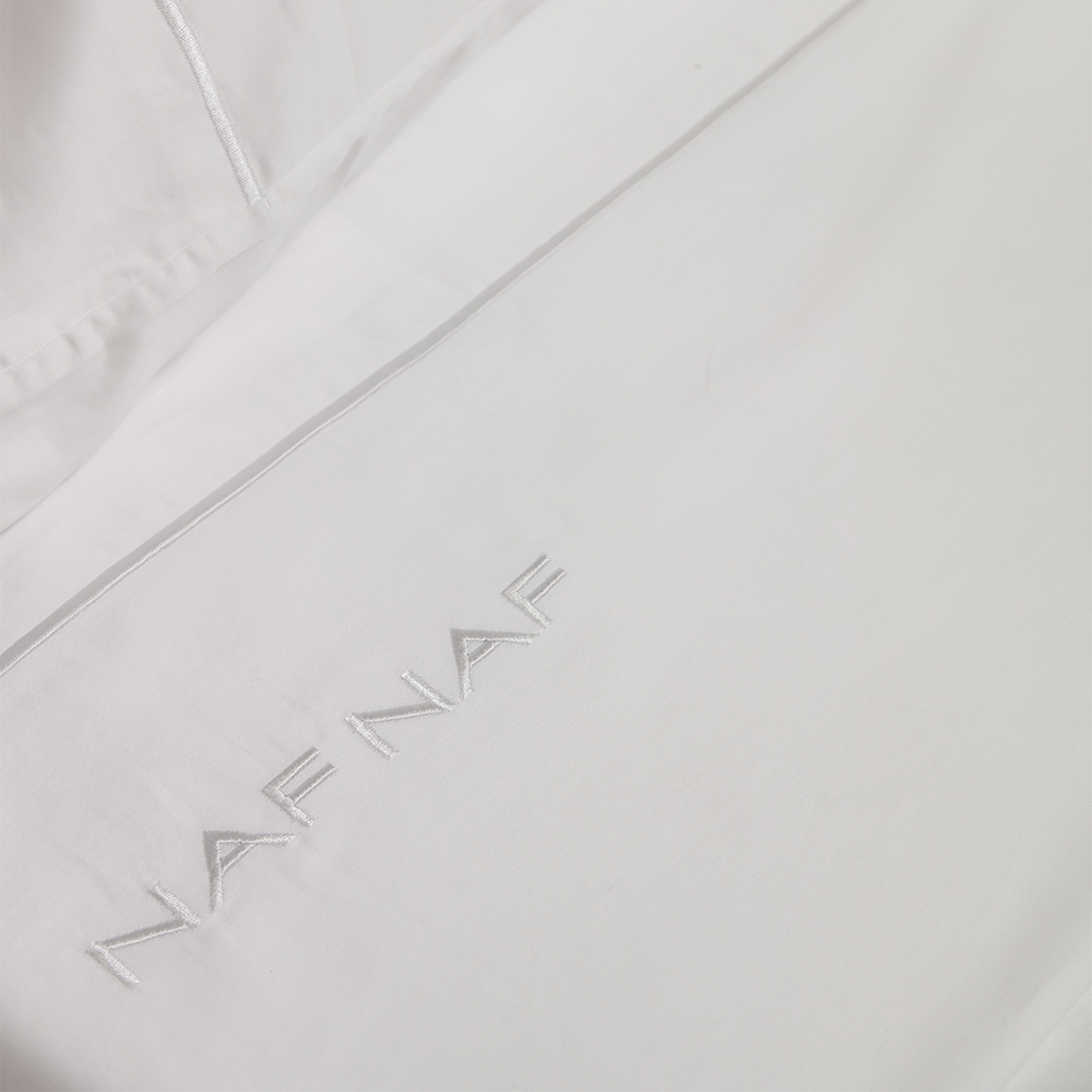 Σεντόνια Μονά (Σετ) Naf-Naf Unique White Home Λευκά Είδη Κρεβατοκάμαρας Spitishop