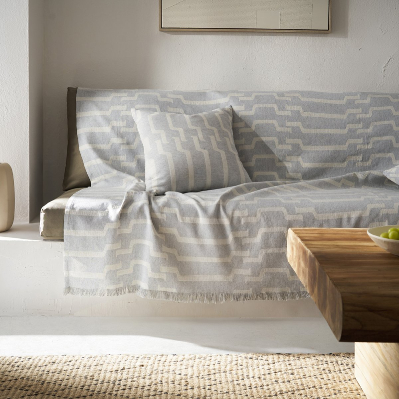 Ριχτάρι Καναπέ Τετραθέσιου (180x350) Gofis Home Clover Grey 558/15
